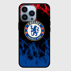 Чехол для iPhone 13 Pro Челси chelsea пламя, цвет: 3D-черный