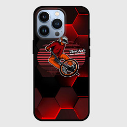 Чехол для iPhone 13 Pro Велосипедист - экстрим, цвет: 3D-черный