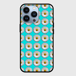 Чехол для iPhone 13 Pro CHAMOMILE FLOWERS, цвет: 3D-черный