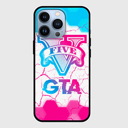 Чехол для iPhone 13 Pro GTA Neon Gradient, цвет: 3D-черный