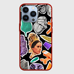 Чехол для iPhone 13 Pro Underground pattern Fashion trend, цвет: 3D-красный