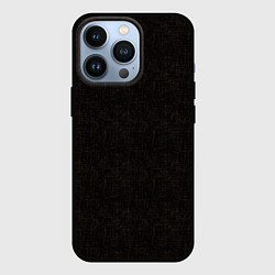 Чехол для iPhone 13 Pro Текстурированный угольно-черный, цвет: 3D-черный