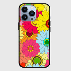 Чехол для iPhone 13 Pro CHAMOMILE CHRYSANTHEMUMS, цвет: 3D-черный