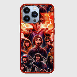 Чехол для iPhone 13 Pro Stranger Things Арт, цвет: 3D-красный