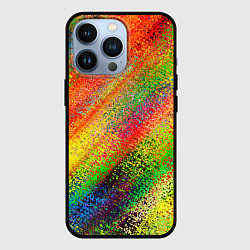 Чехол для iPhone 13 Pro Rainbow inclusions, цвет: 3D-черный