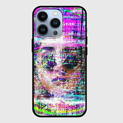 Чехол для iPhone 13 Pro Девушка в круглых очках, цвет: 3D-черный