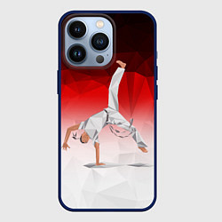 Чехол для iPhone 13 Pro Капоэйра на одной руке, цвет: 3D-тёмно-синий