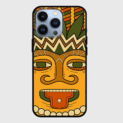 Чехол для iPhone 13 Pro Polynesian tiki CHILLING, цвет: 3D-черный