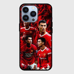 Чехол для iPhone 13 Pro Криштиану Роналду Манчестер Юнайтед, цвет: 3D-черный
