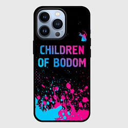 Чехол iPhone 13 Pro Children of Bodom - neon gradient: символ сверху