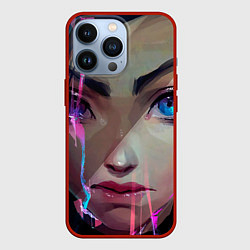 Чехол для iPhone 13 Pro Jinx портрет - Аркейн League of legends, цвет: 3D-красный