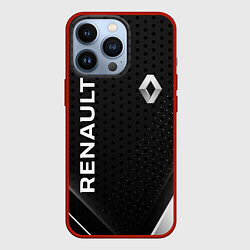 Чехол для iPhone 13 Pro Renault абстракция спорт, цвет: 3D-красный