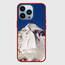 Чехол для iPhone 13 Pro Дхаулагири - белая гора, Гималаи, 8167 м, цвет: 3D-красный