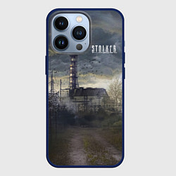 Чехол для iPhone 13 Pro STALKER Саркофаг, цвет: 3D-тёмно-синий