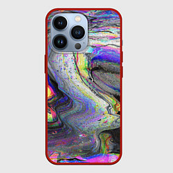 Чехол для iPhone 13 Pro Ликвид, цвет: 3D-красный