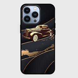 Чехол для iPhone 13 Pro Рисунок ретро - автомобиля, цвет: 3D-черный