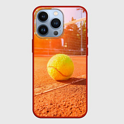 Чехол для iPhone 13 Pro Теннис - рассвет, цвет: 3D-красный