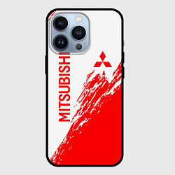 Чехол для iPhone 13 Pro Mitsubishi - красная текстура, цвет: 3D-черный
