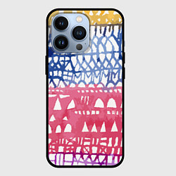 Чехол для iPhone 13 Pro Абстракция Город Эдварда Мунка, цвет: 3D-черный