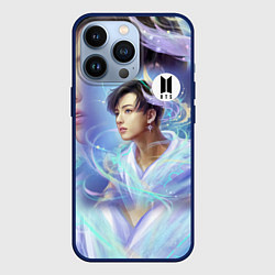 Чехол для iPhone 13 Pro BTS JK, цвет: 3D-тёмно-синий