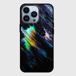Чехол для iPhone 13 Pro Радужное северное сияние, цвет: 3D-черный