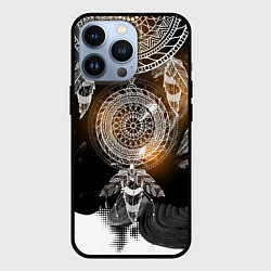 Чехол для iPhone 13 Pro В стиле бохо, цвет: 3D-черный