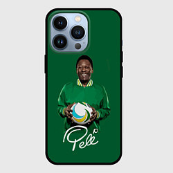 Чехол для iPhone 13 Pro Пеле PELE легенда футбола, цвет: 3D-черный
