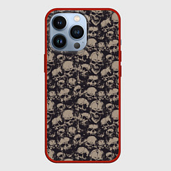 Чехол iPhone 13 Pro Череп и брызги