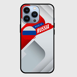 Чехол для iPhone 13 Pro Welcome to Russia red & white, цвет: 3D-черный