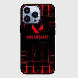 Чехол для iPhone 13 Pro Valorant красные полосы, цвет: 3D-черный