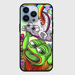 Чехол для iPhone 13 Pro Pepes world, цвет: 3D-черный