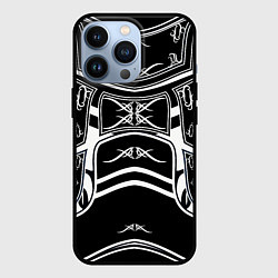 Чехол iPhone 13 Pro ЧБ рыцарь