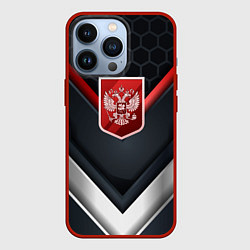 Чехол для iPhone 13 Pro Красный герб России, цвет: 3D-красный