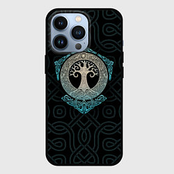 Чехол для iPhone 13 Pro Мировое древо Иггдрасиль, цвет: 3D-черный