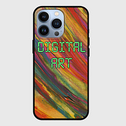Чехол для iPhone 13 Pro Цифровой арт - холст и масло, цвет: 3D-черный