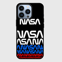 Чехол для iPhone 13 Pro Nasa gпаттерн, цвет: 3D-черный