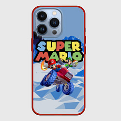 Чехол для iPhone 13 Pro Марио и Луиджи гонщики - Super Mario, цвет: 3D-красный