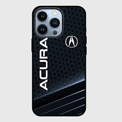 Чехол для iPhone 13 Pro Acura карбон, цвет: 3D-черный