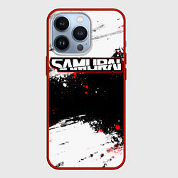 Чехол для iPhone 13 Pro Samurai - cyberpunk 2077 - Белый краски, цвет: 3D-красный