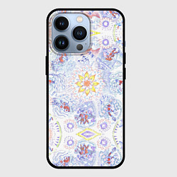 Чехол для iPhone 13 Pro Рисунок чернилами осень среди людей, цвет: 3D-черный