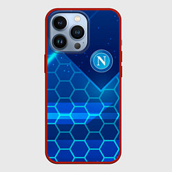 Чехол для iPhone 13 Pro Napoli Соты абстракция, цвет: 3D-красный