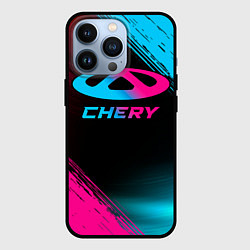 Чехол для iPhone 13 Pro Chery - neon gradient, цвет: 3D-черный