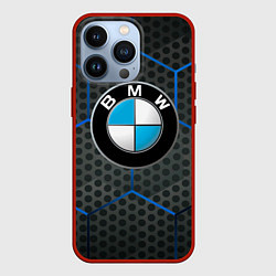 Чехол для iPhone 13 Pro Bmw Соты, цвет: 3D-красный