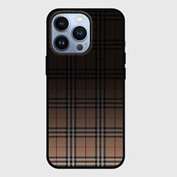 Чехол для iPhone 13 Pro Tartan gradient, цвет: 3D-черный