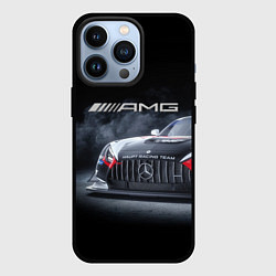 Чехол для iPhone 13 Pro Mercedes AMG - racing team - motorsport, цвет: 3D-черный