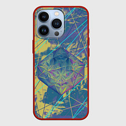 Чехол для iPhone 13 Pro Магический кристалл Бипла, цвет: 3D-красный