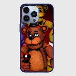 Чехол для iPhone 13 Pro Пять ночей Фредди, цвет: 3D-тёмно-синий