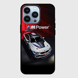 Чехол для iPhone 13 Pro BMW M4 GT4 - Motorsport, цвет: 3D-черный