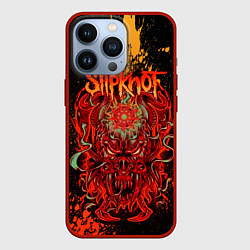 Чехол для iPhone 13 Pro Slipknot - red monster, цвет: 3D-красный