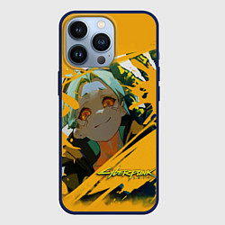 Чехол для iPhone 13 Pro Ребекка из Киберпанка, цвет: 3D-тёмно-синий